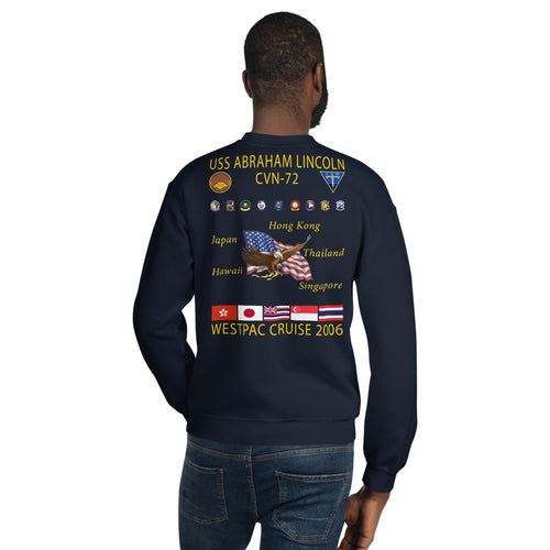 USS Abraham Lincoln (CVN-72) 2006 Cruise Sweatshirt