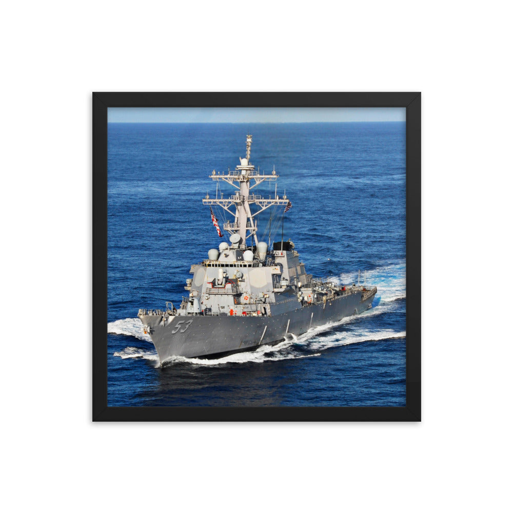 USS John Paul Jones (DDG-53) Framed Ship Photo