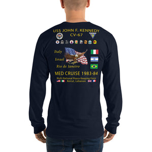 USS John F. Kennedy (CV-67) 1983-84 Long Sleeve Cruise Shirt