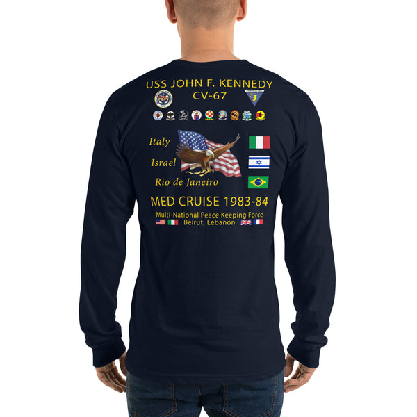 USS John F. Kennedy (CV-67) 1983-84 Long Sleeve Cruise Shirt