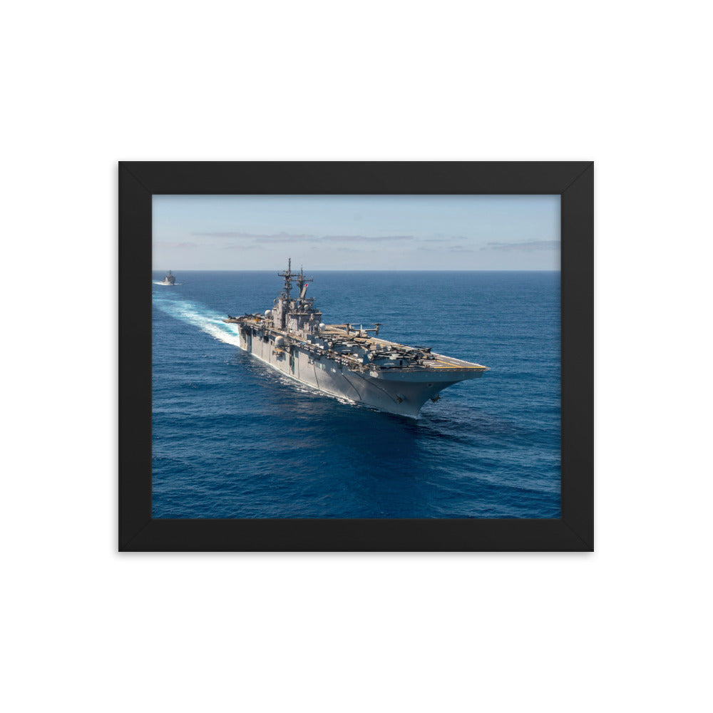 USS Essex (LHD-2) Framed Ship Photo