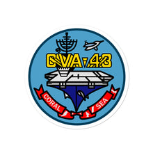 Load image into Gallery viewer, USS Coral Sea (CVA-43) Ship&#39;s Crest Vinyl Sticker