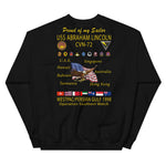 USS Abraham Lincoln (CVN-72) 1998 Cruise Sweatshirt - Family