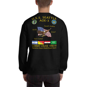 USS Seattle (AOE-3) 1990-91 Cruise Sweatshirt