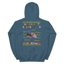 Load image into Gallery viewer, USS Theodore Roosevelt (CVN-71) 1988-89 Cruise Hoodie
