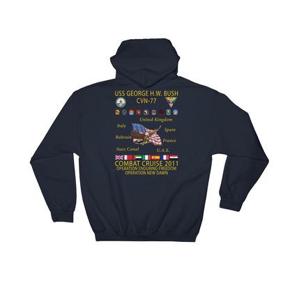 USS George H.W. Bush (CVN-77) 2011 Cruise Hoodie