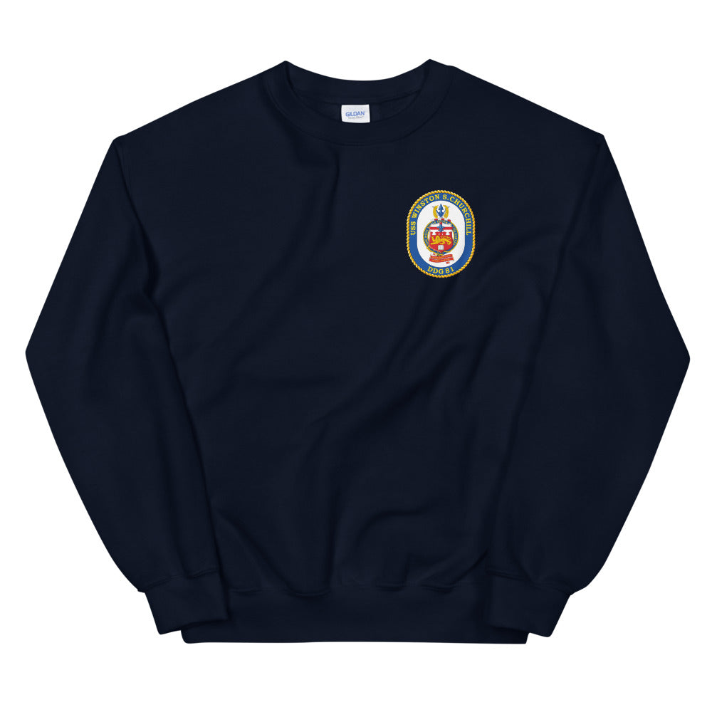 USS Winston S. Churchill (DDG-81) Ship's Crest Sweatshirt