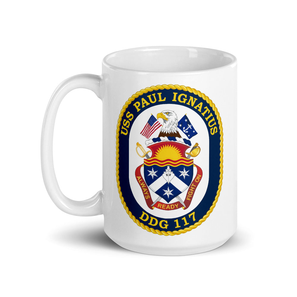 USS Paul Ignatius (DDG-117) Ship's Crest Mug