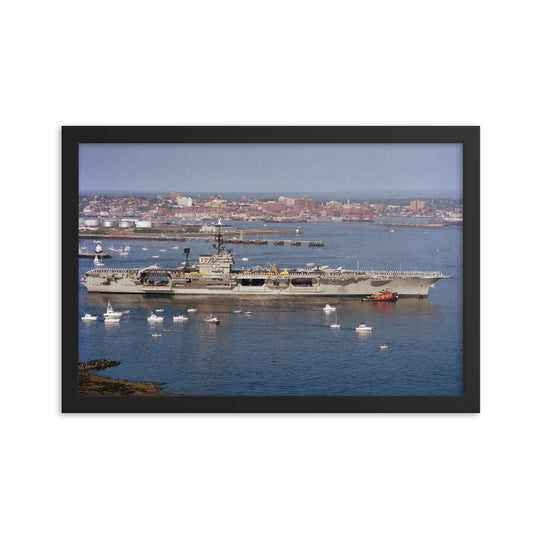 USS John F. Kennedy (CV-67) Framed Ship Photo - Boston