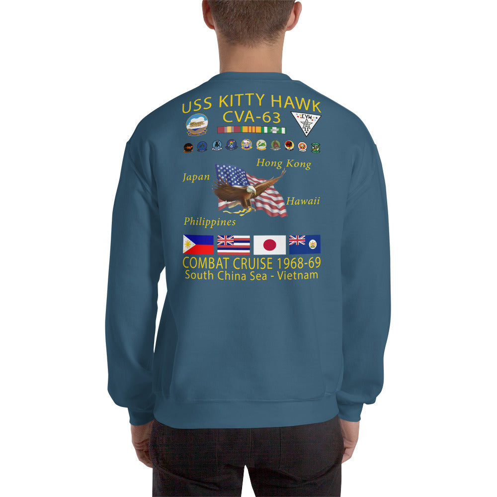 USS Kitty Hawk (CVA-63) 1968-69 Cruise Sweatshirt