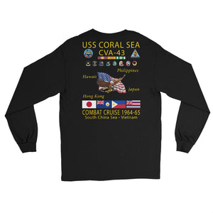 USS Coral Sea (CVA-43) 1964-65 Long Sleeve Cruise Shirt