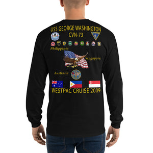 USS George Washington (CVN-73) 2009 Long Sleeve Cruise Shirt