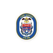 Load image into Gallery viewer, USS Anzio (CG-68) Ship&#39;s Crest Vinyl Stickers