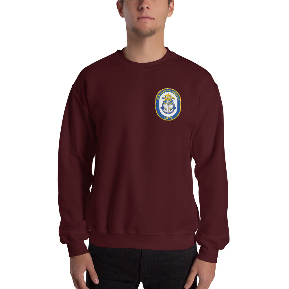 USS Cape St George (CG-71) 2001 Cruise Sweatshirt