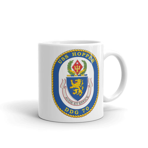 USS Hopper (DDG-70) Ship's Crest Mug