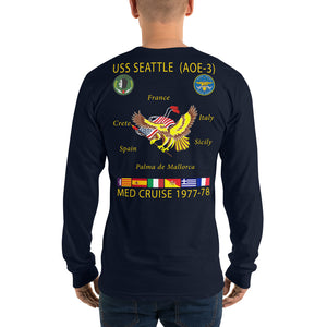 USS Seattle (AOE-3) 1977-78 Long Sleeve Cruise Shirt