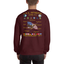 Load image into Gallery viewer, USS Intrepid (CVS-11) 1971 Cruise Sweatshirt