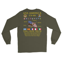 Load image into Gallery viewer, USS America (CV-66) 1995-96 Long Sleeve Cruise Shirt