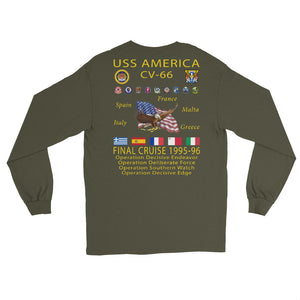 USS America (CV-66) 1995-96 Long Sleeve Cruise Shirt