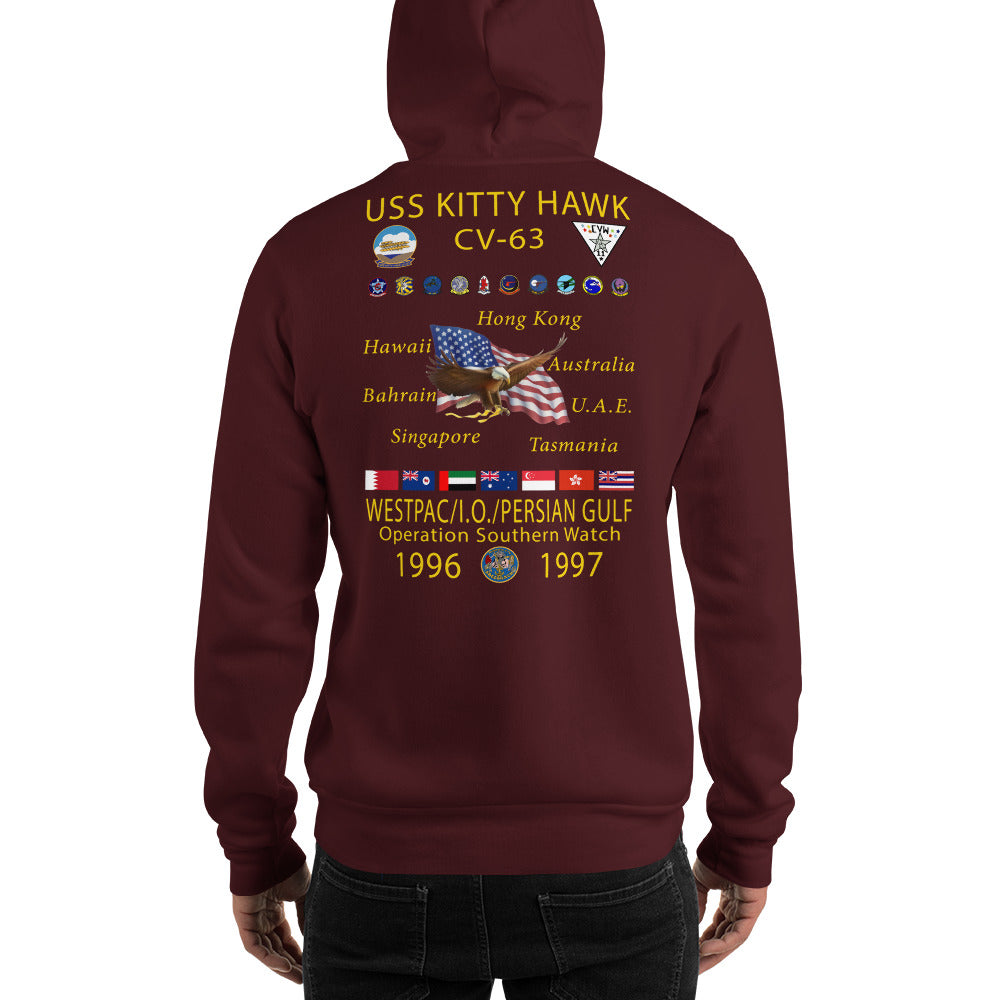 USS Kitty Hawk (CV-63) 1996-97 Cruise Hoodie
