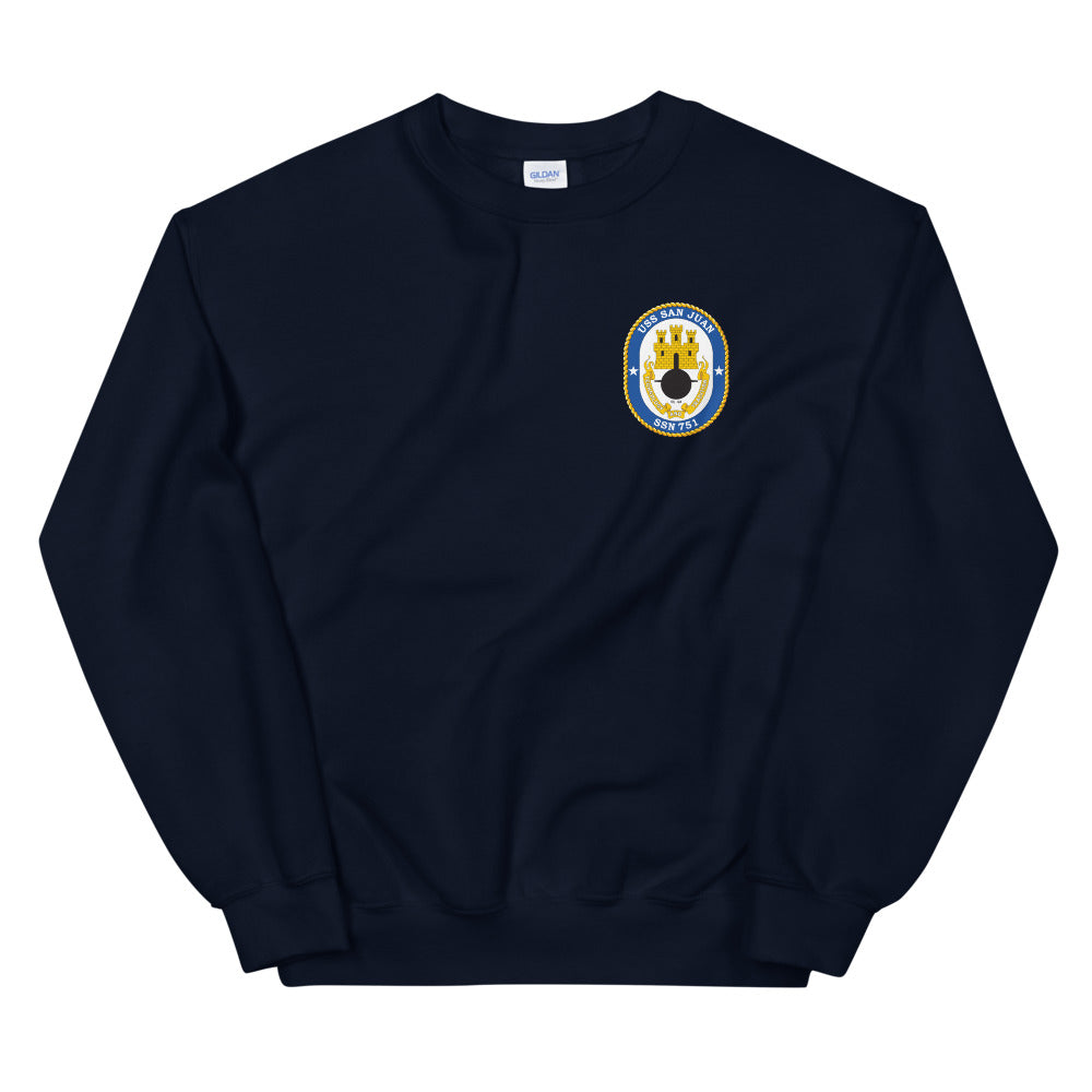USS San Juan (SSN-751) Ship's Crest Sweatshirt