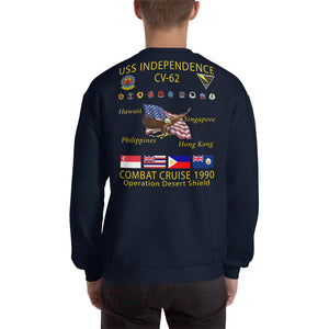 USS Independence (CV-62) 1990 Cruise Sweatshirt