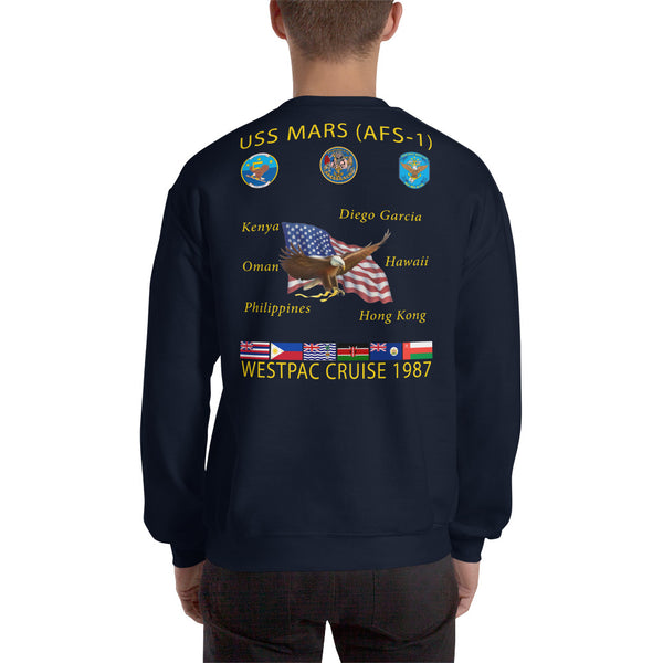 USS Mars (AFS-1) 1987 Cruise Sweatshirt