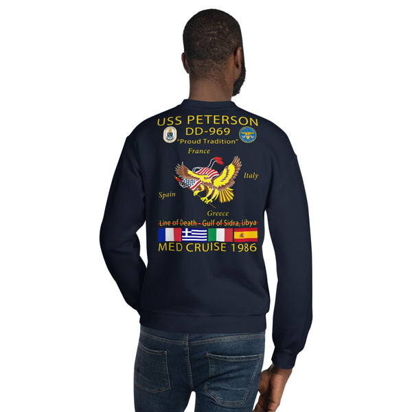 USS Peterson (DD-969) 1986 Cruise Sweatshirt