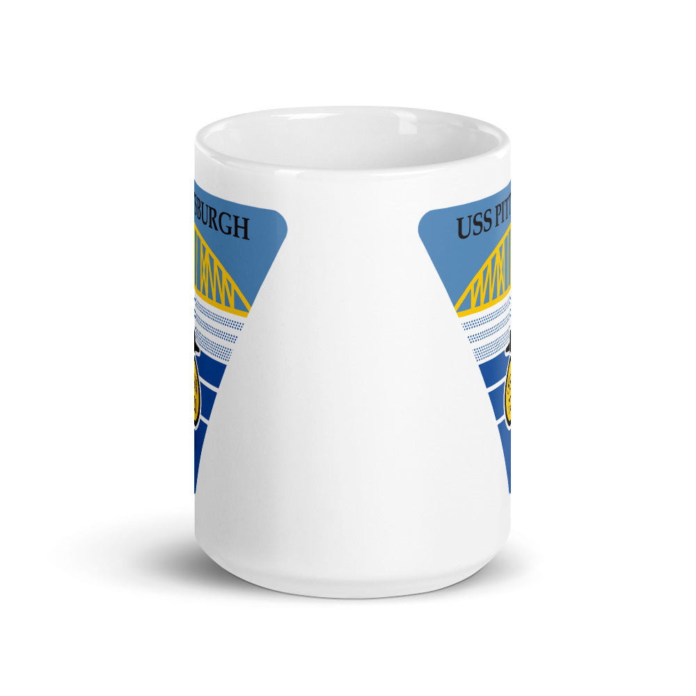 USS Pittsburgh (SSN-720) Ship's Crest Mug
