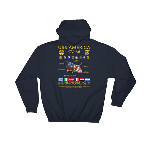 USS America (CV-66) 1993-94 Cruise Hoodie