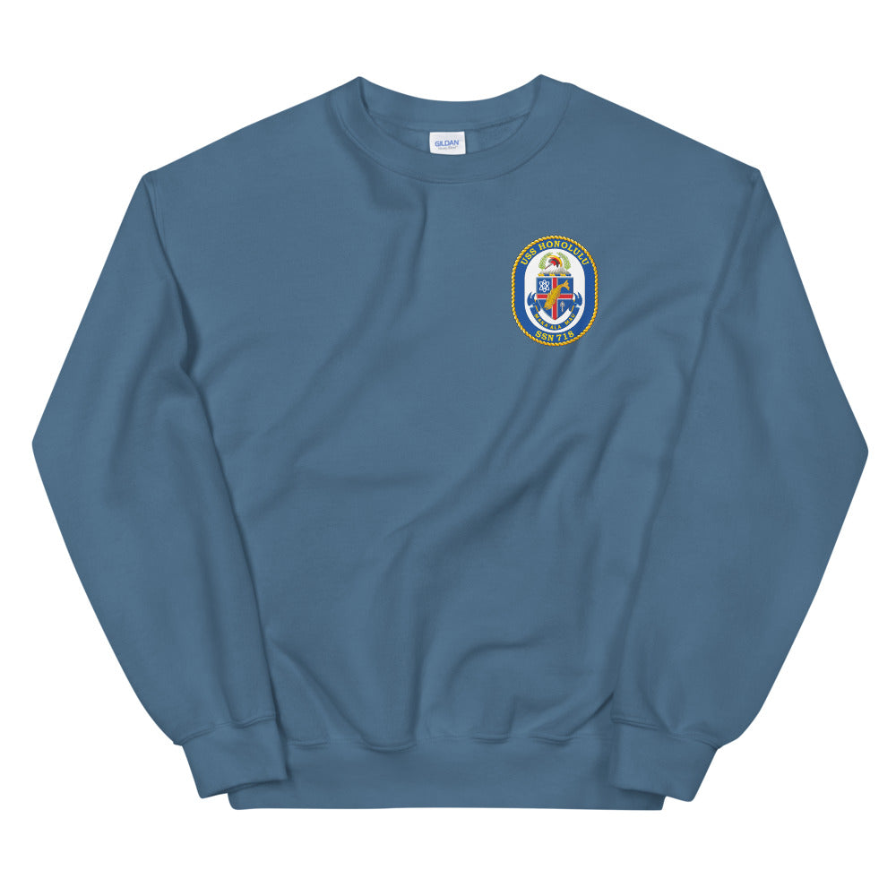 USS Honolulu (SSN-718) Ship's Crest Sweatshirt