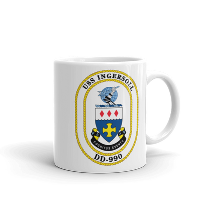 USS Ingersoll (DD-990) Ship's Crest Mug