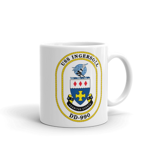 USS Ingersoll (DD-990) Ship's Crest Mug