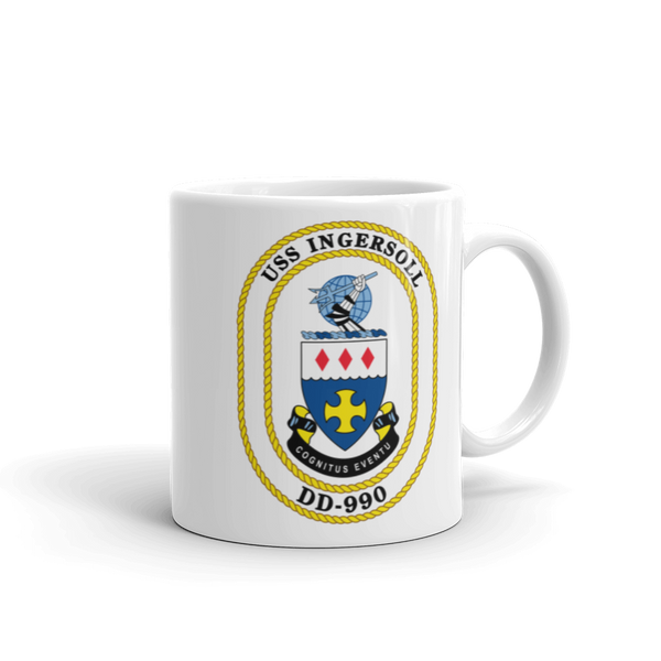 USS Ingersoll (DD-990) Ship's Crest Mug