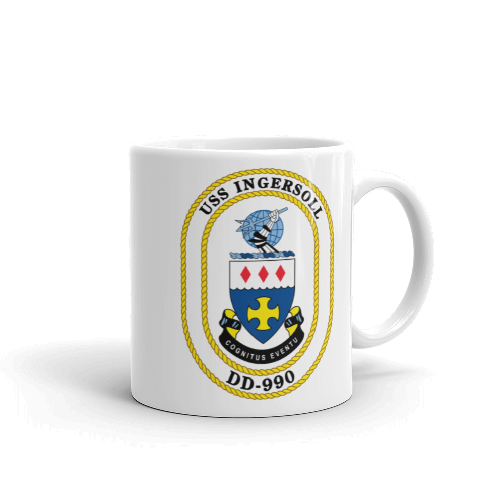 USS Ingersoll (DD-990) Ship's Crest Mug