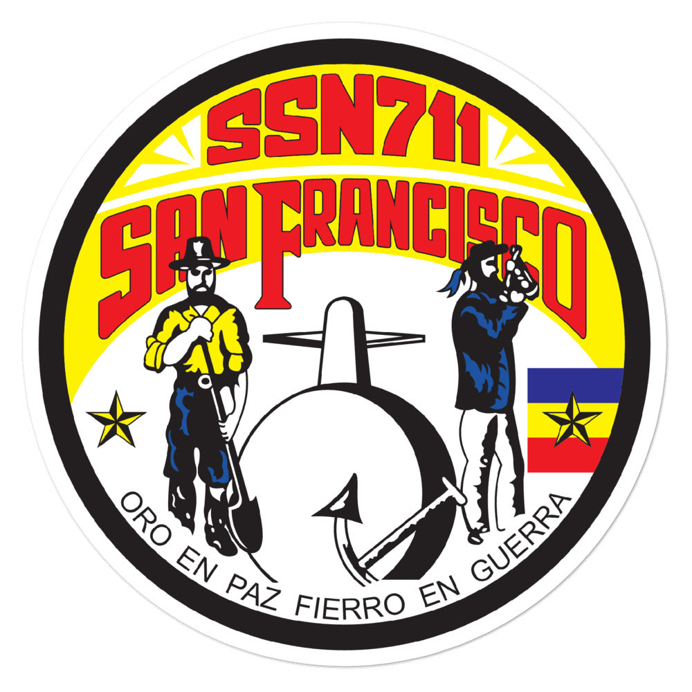 USS San Francisco (SSN-711) Ship's Crest Vinyl Sticker