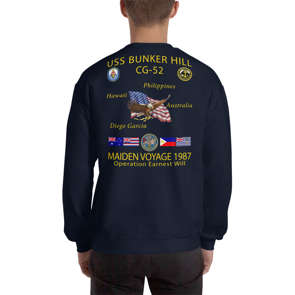 USS Bunker Hill (CG-52) 1987 Cruise Sweatshirt