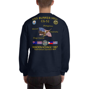 USS Bunker Hill (CG-52) 1987 Cruise Sweatshirt