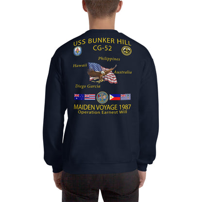 USS Bunker Hill (CG-52) 1987 Cruise Sweatshirt