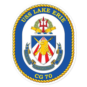 USS Lake Erie (CG-70) Ship's Crest Vinyl Sticker