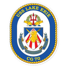 Load image into Gallery viewer, USS Lake Erie (CG-70) Ship&#39;s Crest Vinyl Sticker