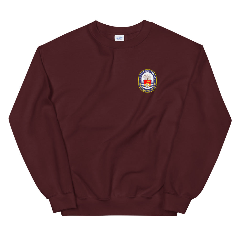 USS New Jersey (BB-62) Ship's Crest Sweatshirt