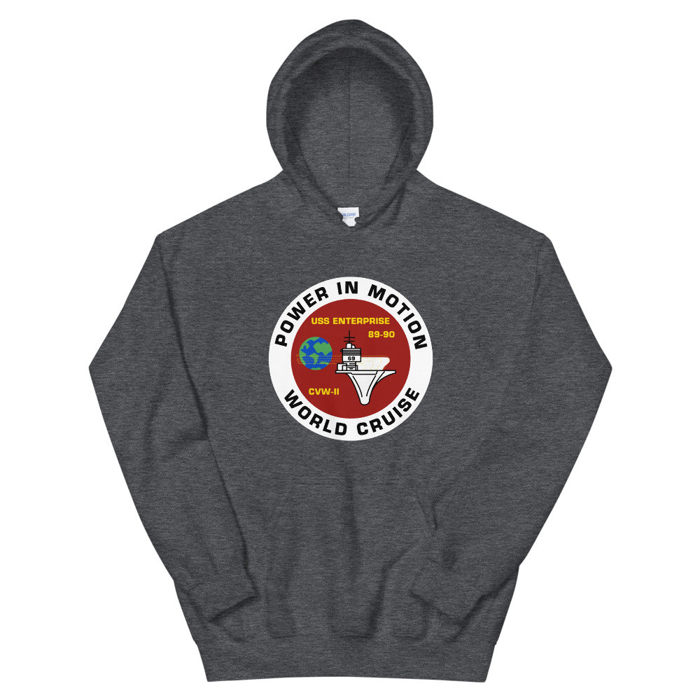 USS Enterprise (CVN-65) '89-'90 Power in Motion Cruise Hoodie