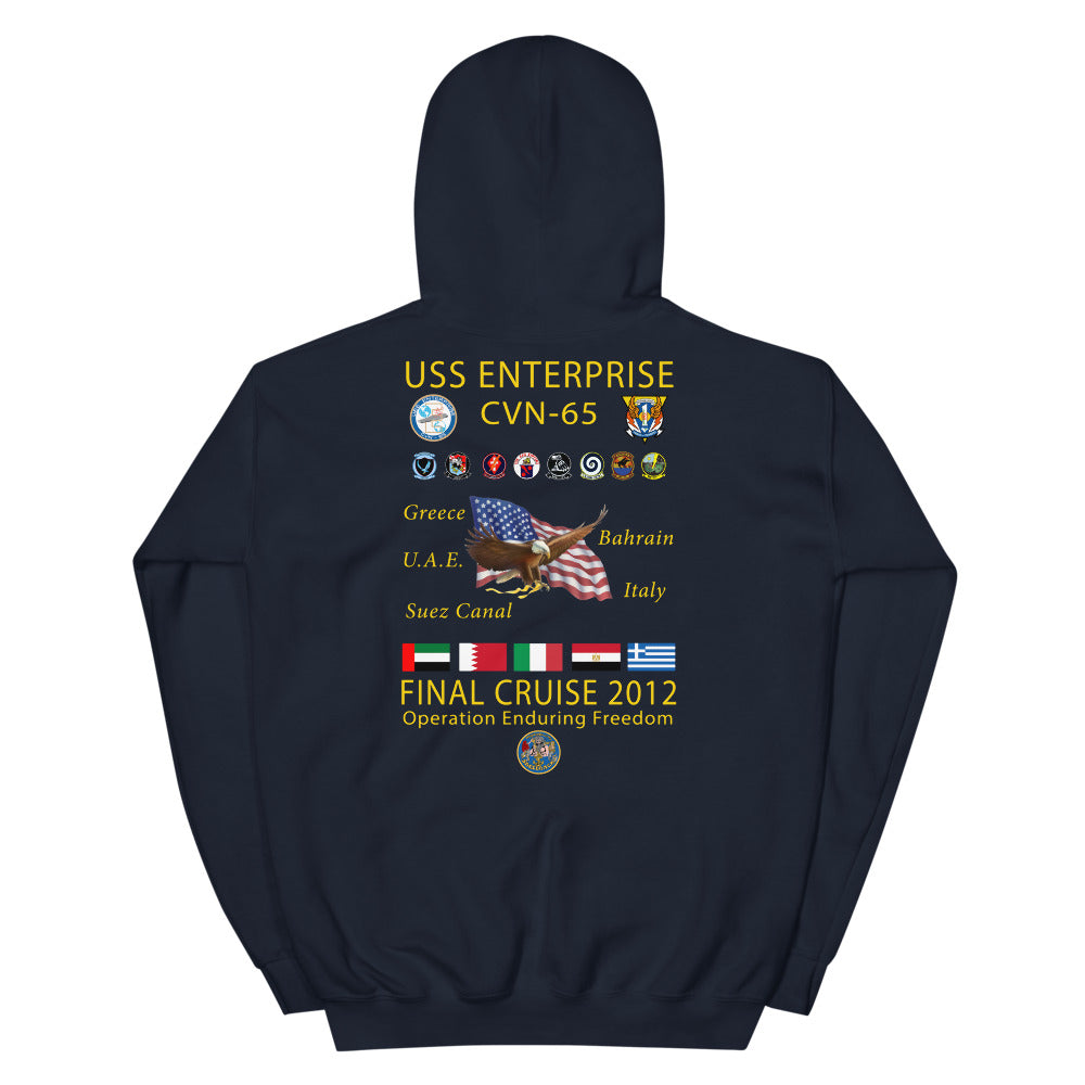 USS Enterprise (CVN-65) 2012 Cruise Hoodie