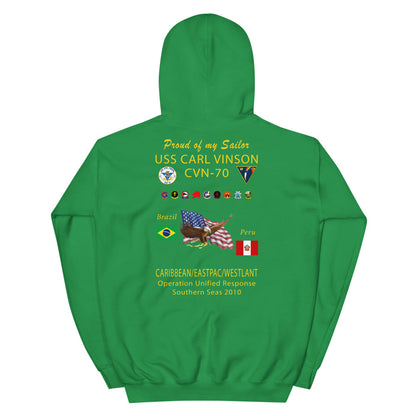 USS Carl Vinson (CVN-70) 2010 Cruise Hoodie - FAMILY