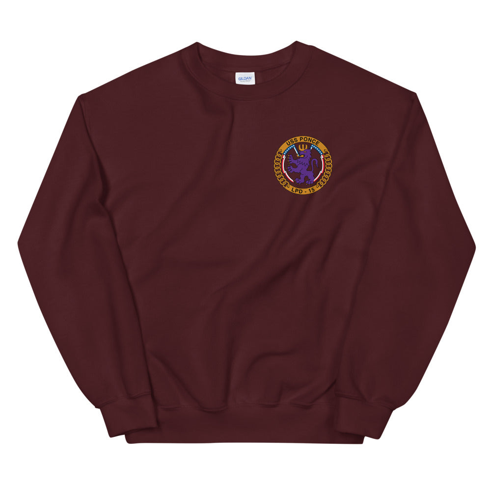 USS Ponce (LPD-15) Ship's Crest Sweatshirt