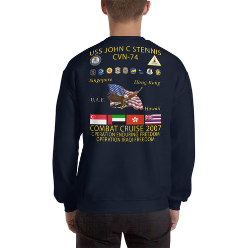 USS John C. Stennis (CVN-74) 2007 Cruise Sweatshirt