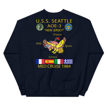 Load image into Gallery viewer, USS Seattle (AOE-3) 1984 Cruise Sweatshirt - CUSTOM