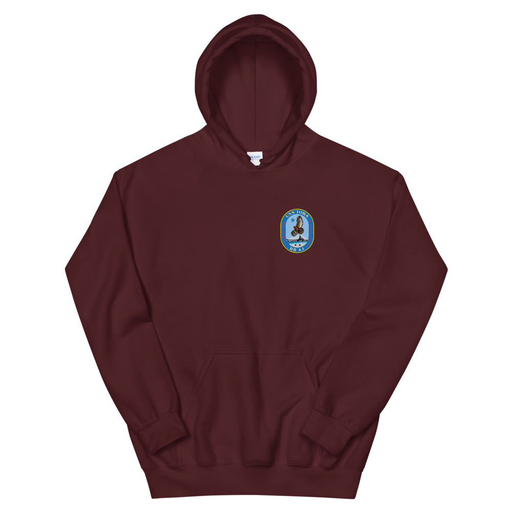 USS Iowa (BB-61) Ship's Crest Hoodie