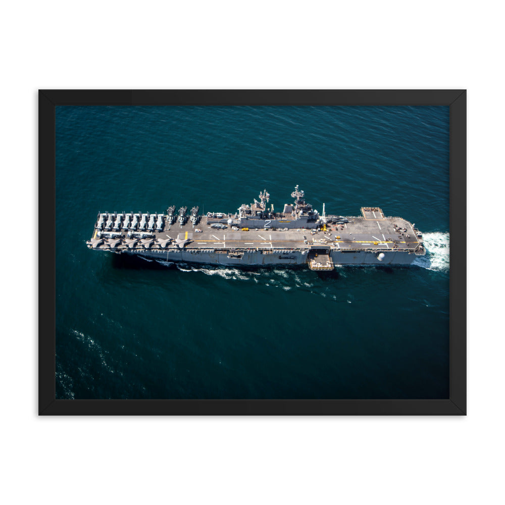 USS Essex (LHD-2) Framed Ship Photo